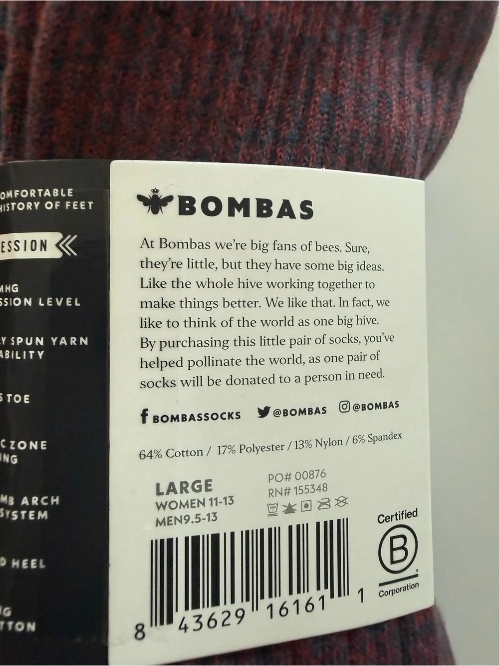 Bombas High Knee Compression socks Socks 3-Pack